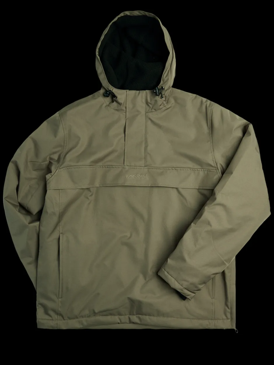 Discount Woodbird Frenzy Anorak Jakke, , S Dust Green