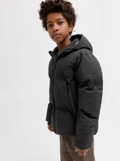 Discount Jack & Jones Junior Fusion Technical Puffer Jakke, , 152 cm Black
