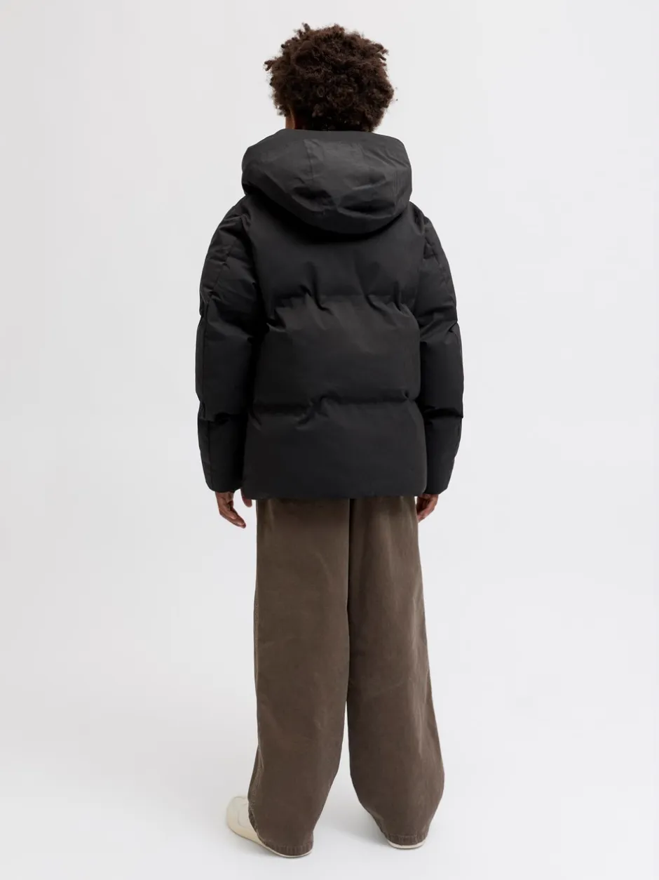 Discount Jack & Jones Junior Fusion Technical Puffer Jakke, , 152 cm Black