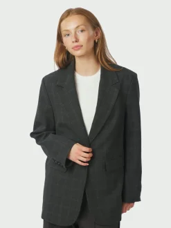 Online Neo Noir Gaby Check Blazer, , 36 Antracit