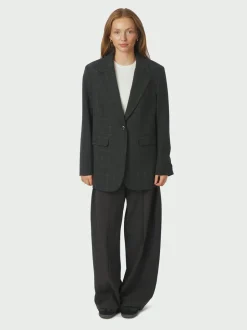 Online Neo Noir Gaby Check Blazer, , 36 Antracit