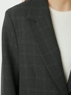 Online Neo Noir Gaby Check Blazer, , 36 Antracit