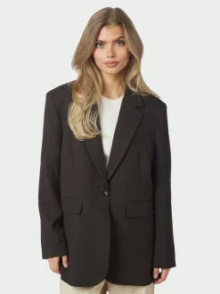 Best Neo Noir Gaby Pinstripe Blazer, , 38 Dark Brown