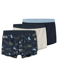 Name It Gamer 3-pak Boxershorts, , 146-152 cm Navy Blazer