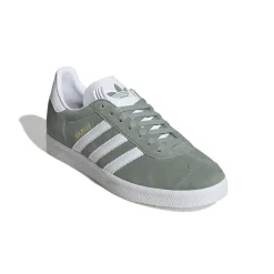 Outlet Adidas Gazelle Sneakers, , 35.5 Silver Green/White/Gold Metallic