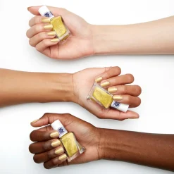 Best Essie Gel Couture Metallic Glaze Top Coat, 565 Crushed Gold