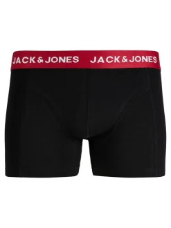 Clearance Jack&Jones Geo Solid 5-pak Trunks, , L Black