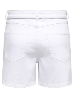 ONLY Gianna Shorts, , XL White Denim