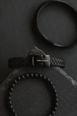 Outlet Steel & Barnett Gift Set Premium Triple Armbånd, , L Black Edition