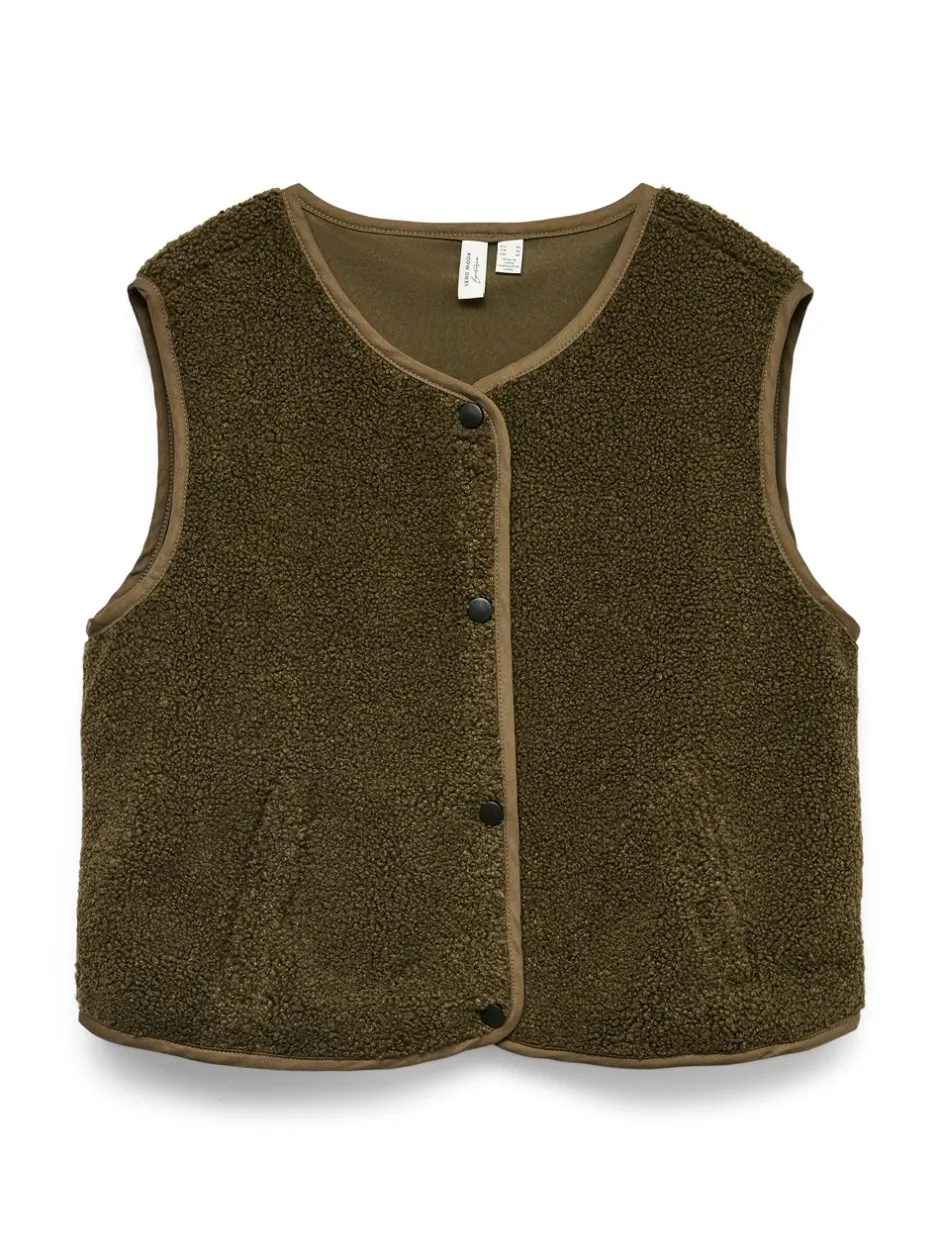Hot Vero Moda Gilly Vest, , XS Grape Leaf