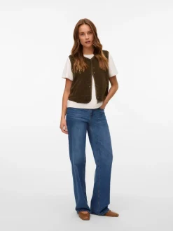 Hot Vero Moda Gilly Vest, , XS Grape Leaf