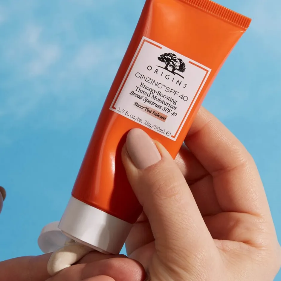 Origins GinZing Energy-Boosting Tinted Moisturizer Face Cream, SPF 40, 50 ml* Ansigt|Solbeskyttelse