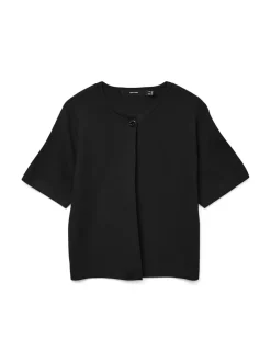 Sale Vero Moda Gold Kortærmet Cardigan, , S Black