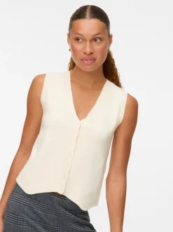 Sale Vero Moda Gold Vest, , XL Birch