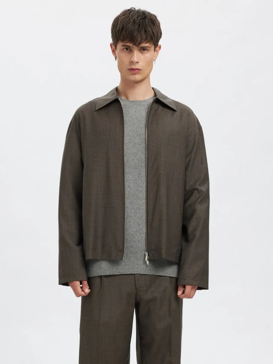 Best Annarr Hagen 254 Wool Overshirt, , XL Major Brown Checks