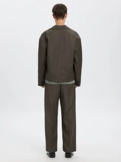 Best Annarr Hagen 254 Wool Overshirt, , XL Major Brown Checks