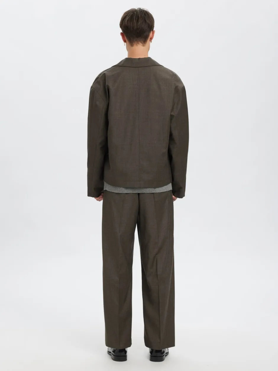 Best Annarr Hagen 254 Wool Overshirt, , XL Major Brown Checks