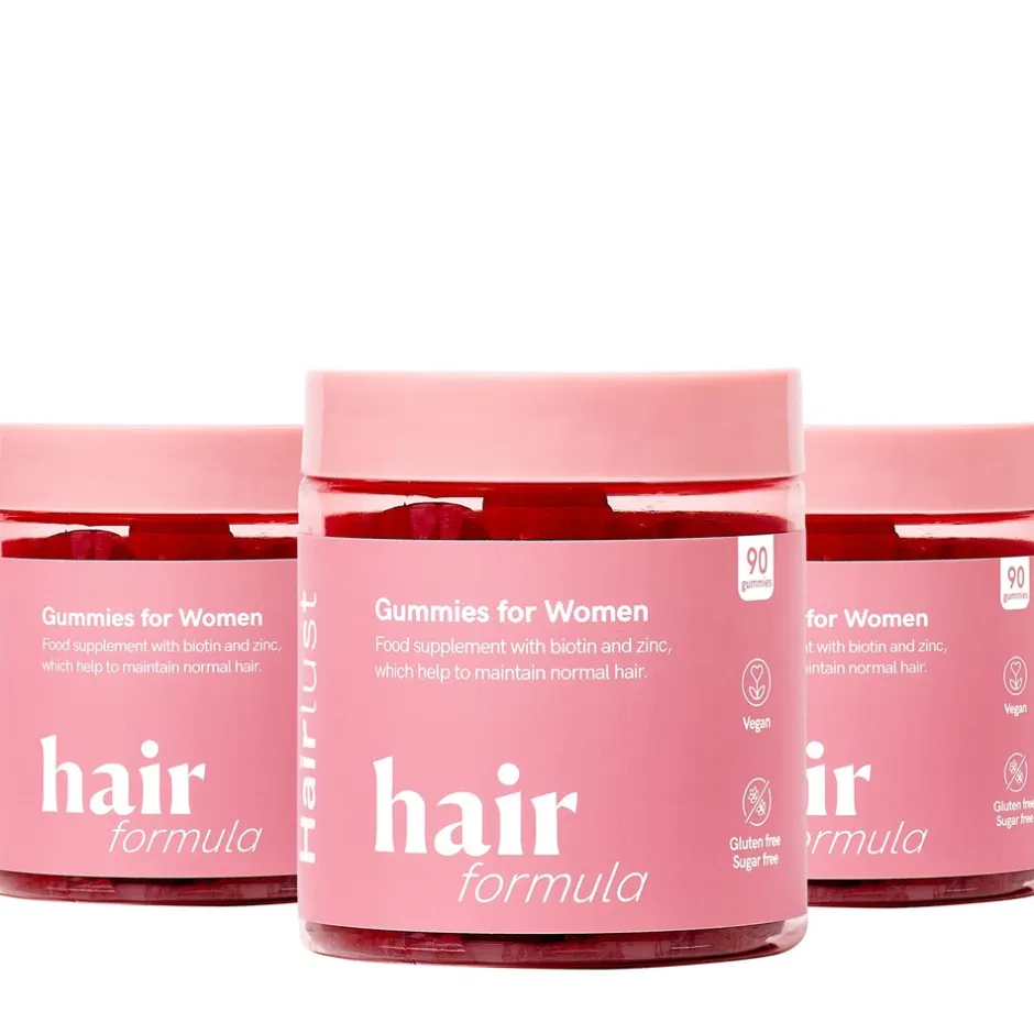 Best Hairlust Hair Growth Formula Gummies, 90 stk