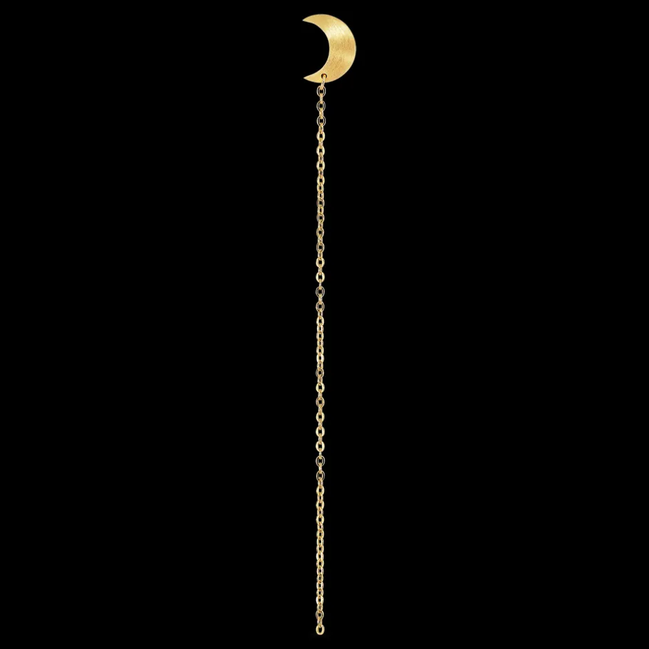 Jane Kønig Half Moon Chain Ørering,*Dame Øreringe