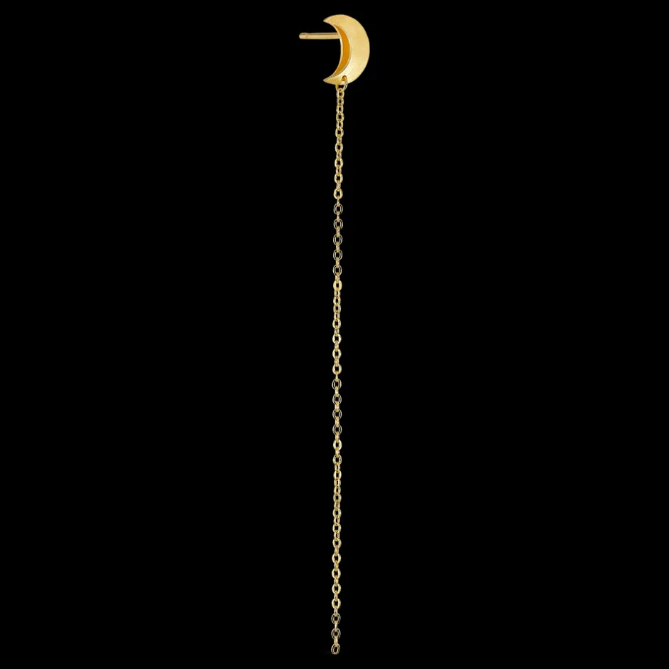 Jane Kønig Half Moon Chain Ørering,*Dame Øreringe