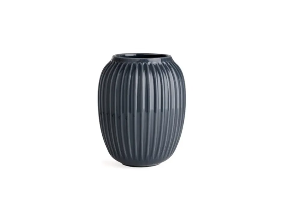 Kähler Hammershøi Vase, , 20 cm Antracitgrå