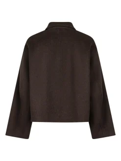 New Neo Noir Hamra Wool Jakke, , 34 Chocolate Brown