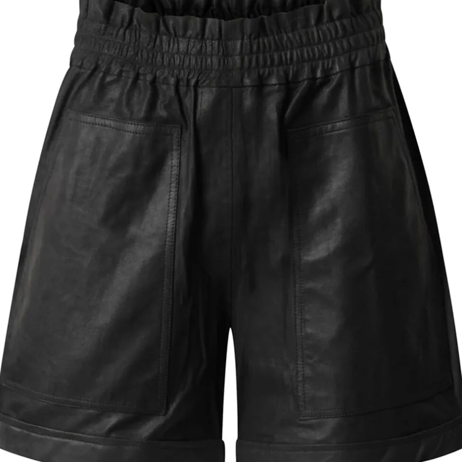 Outlet Depeche Hannah Lædershorts, , 42 Black