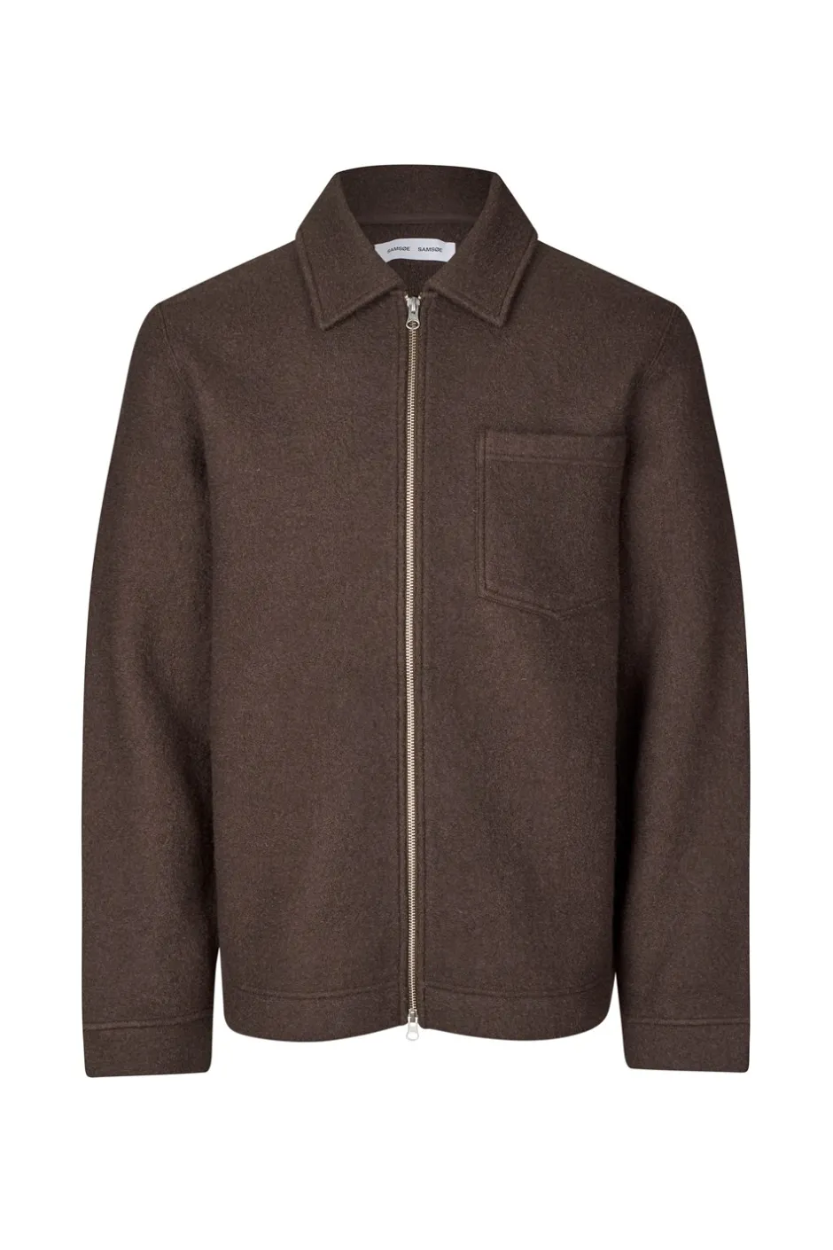 Discount Samsøe Samsøe Hannes Full Zip Cardigan, , M Turkish Coffee