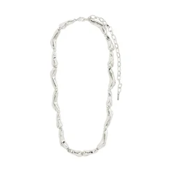 New Pilgrim Harrison Halskæde, , 38+12 cm Silver Plated