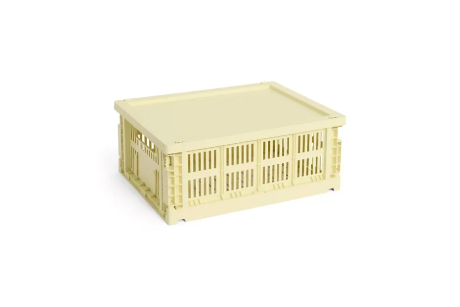 HAY Colour Crate Medium Plastiklåg, Light Yellow