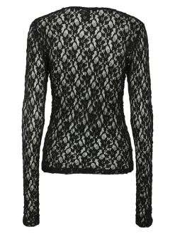 Pieces Hazel Lace Bluse, , XS*Dame Bluser & Skjorter