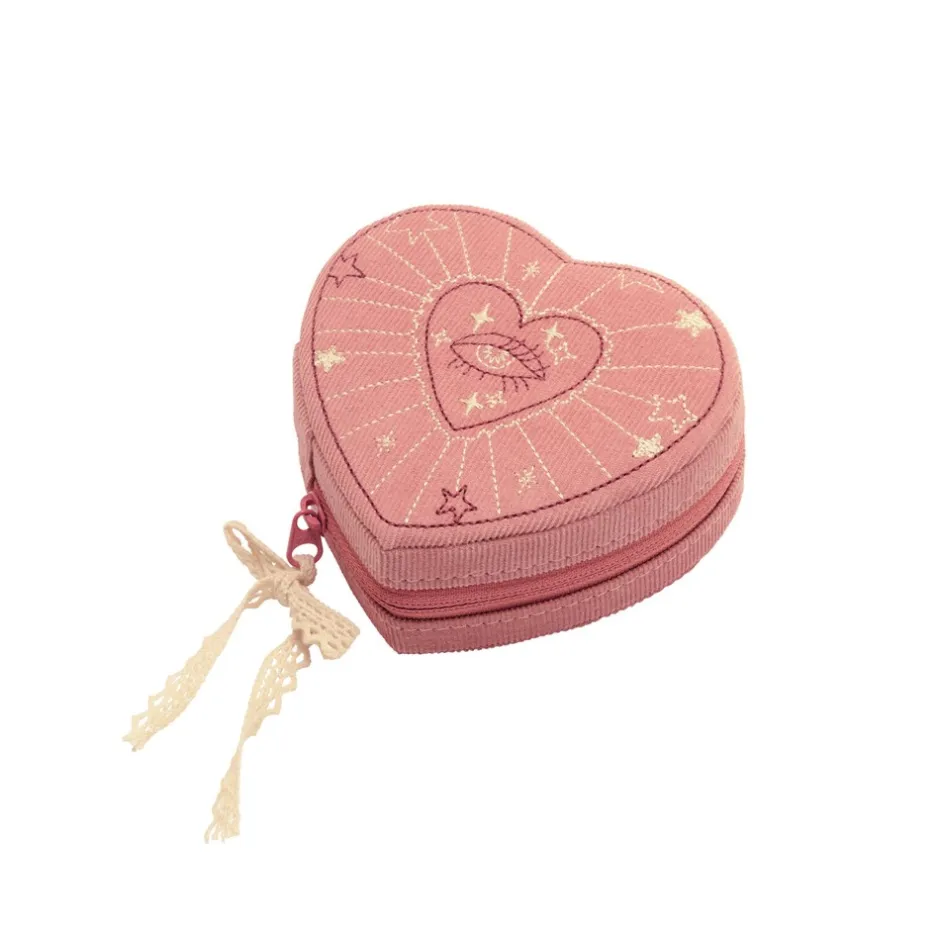 Best Maanesten Heart Smykkeskrin, Pink Theatre Magic