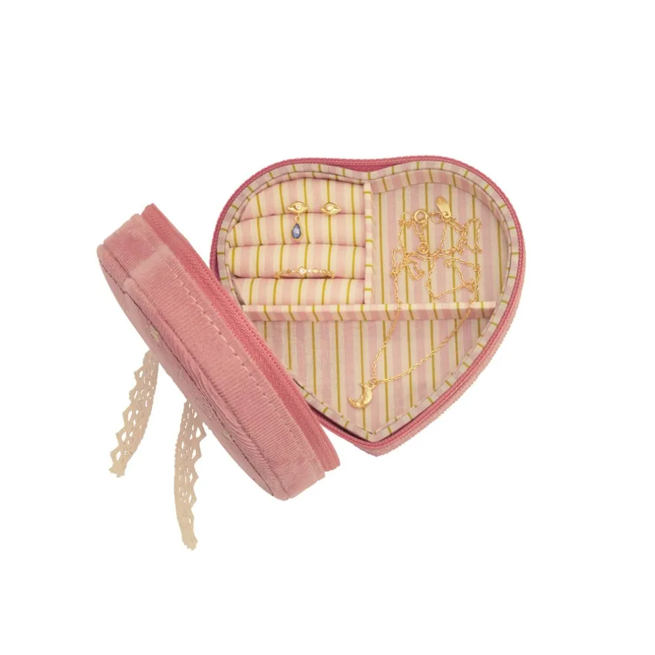 Best Maanesten Heart Smykkeskrin, Pink Theatre Magic