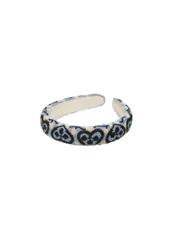 Beck Söndergaard Hearty Midi Beaded Hårbøjle, Kentucky Blue