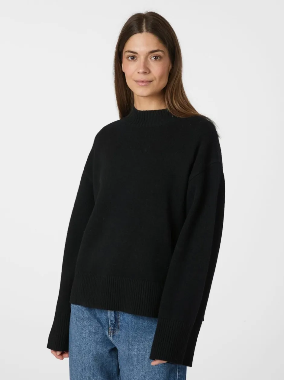 Outlet Neo Noir Hendrick Knit Striktrøje, , 40 Black