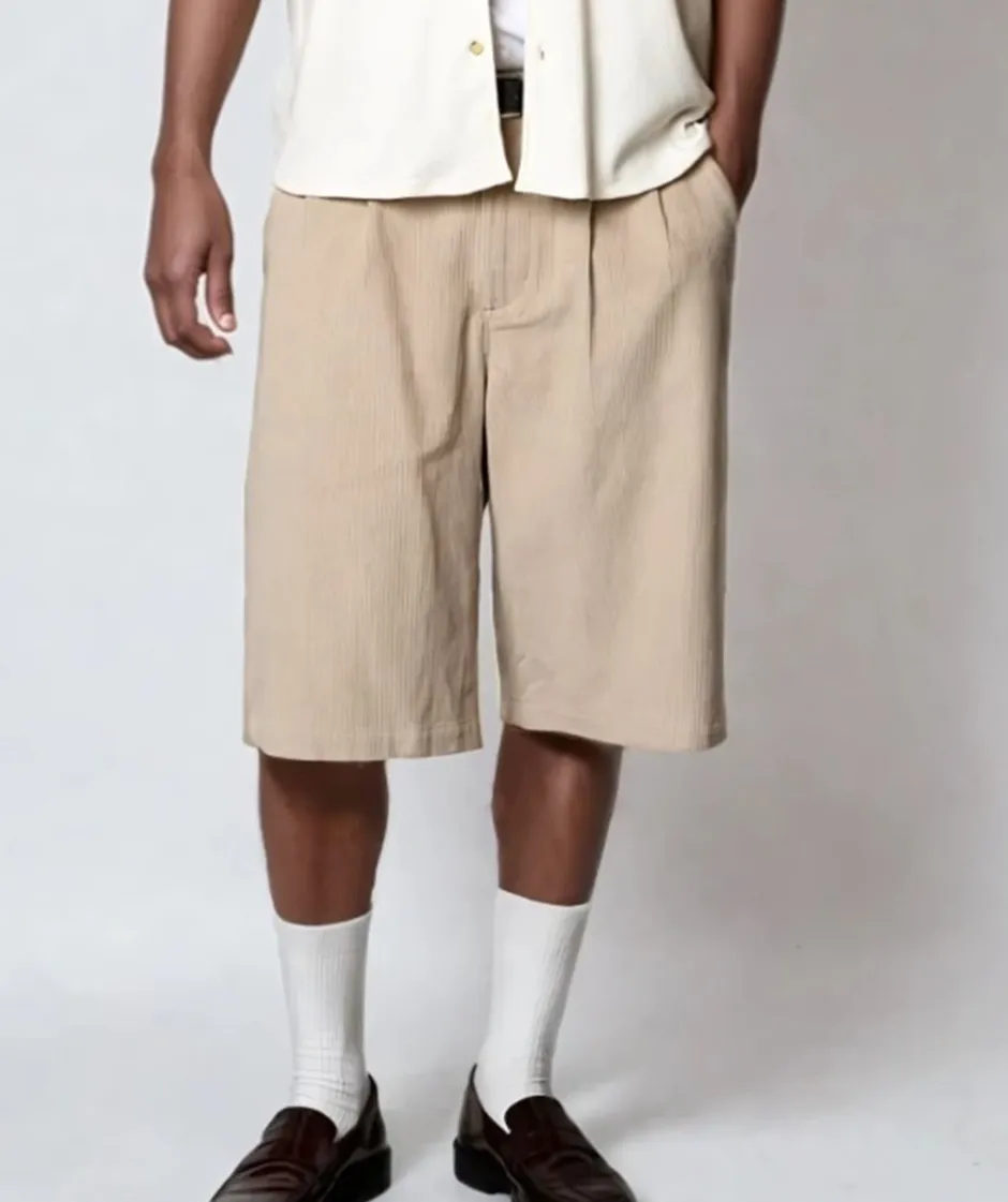Sale Plenum Studio Herbert Cord-16 Shorts, , S Sand