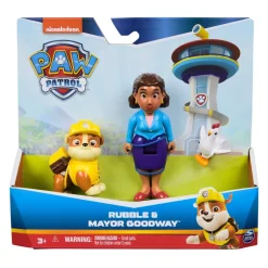 Sale Paw Patrol Hero Pup Mayor Goodway & Rubble Legetøjsfigurer