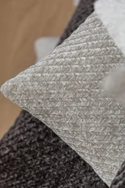 Hot Specktrum Herringbone Pude, , 50x70 cm Cloudy Grey