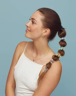 Hairlust Hold On Tight Hair Rings 6-Pack, Blue/Green*Dame Hårpynt|Tilbehør Til Hår