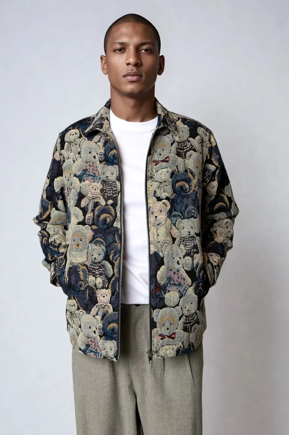 Outlet Plenum Studio Hound Bear Overshirt, , L Multi