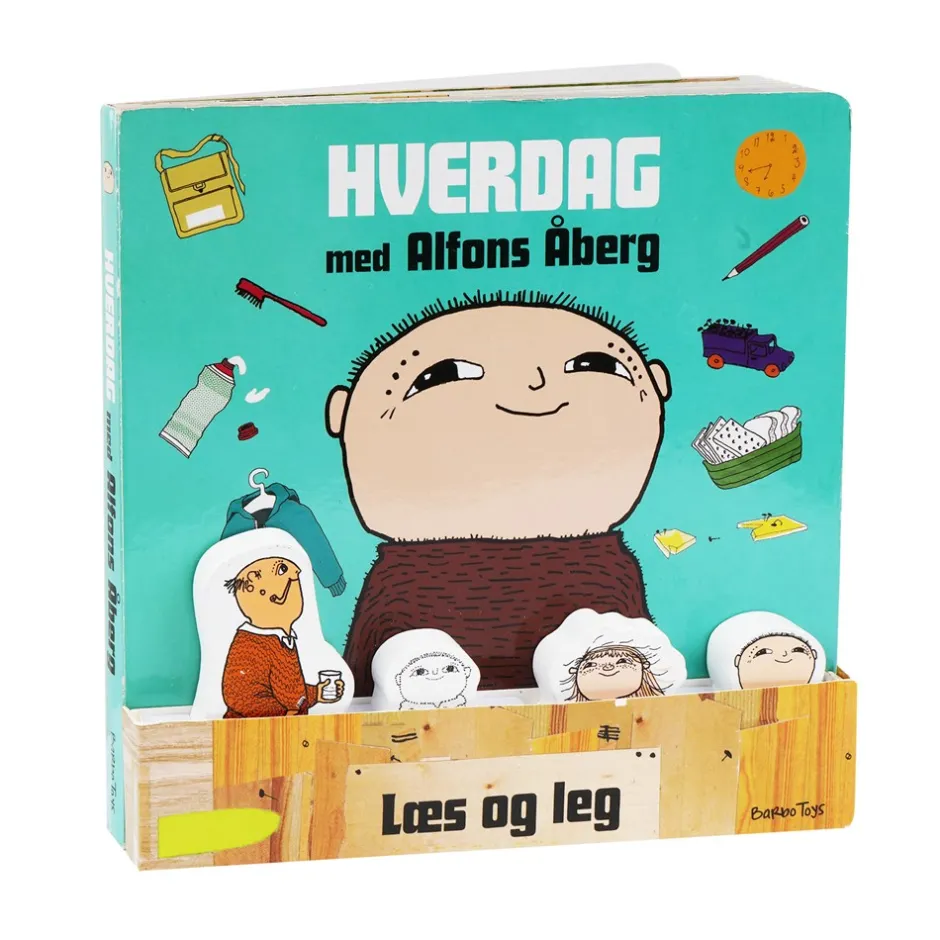 Best Alfons Åberg Hverdag Med - Bog Med 4 Figurer