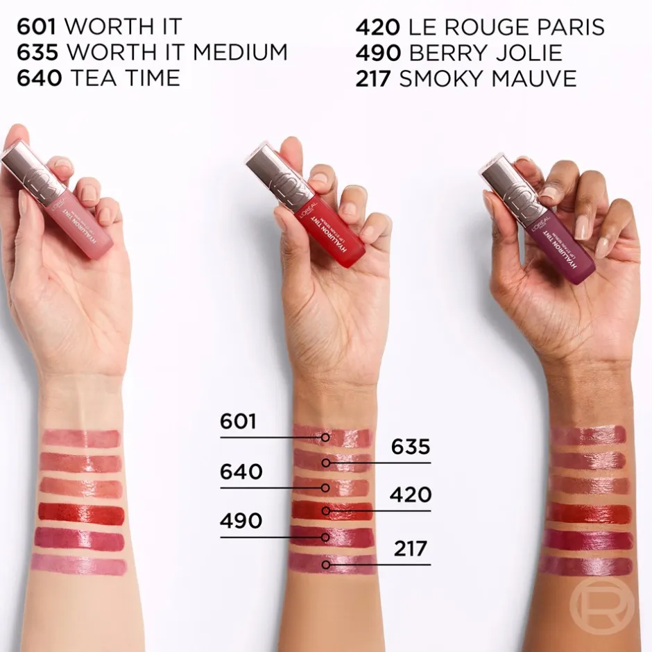 L'Oreal Paris Hyaluron Tint Lip Stain Serum, 490 Berry Julie