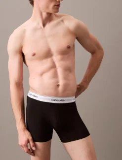 Calvin Klein Icon Cotton Stretch 3-pak Boxerbriefs, , XL Grey Heather/White/Black