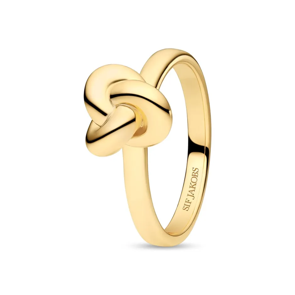 Discount Sif Jakobs Jewellery Imperia Pianura Piccolo Ring, , 54 Gold Plated