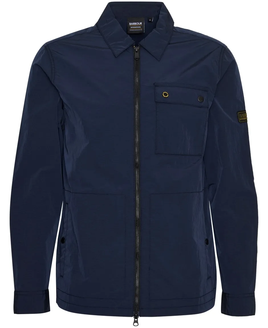 Best Barbour International Inline Overshirt, , L Sapphire Navy