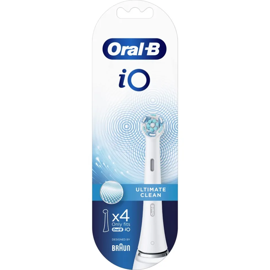 Clearance Oral-B iO Ultimate Clean 4-pak Tandbørstehoveder