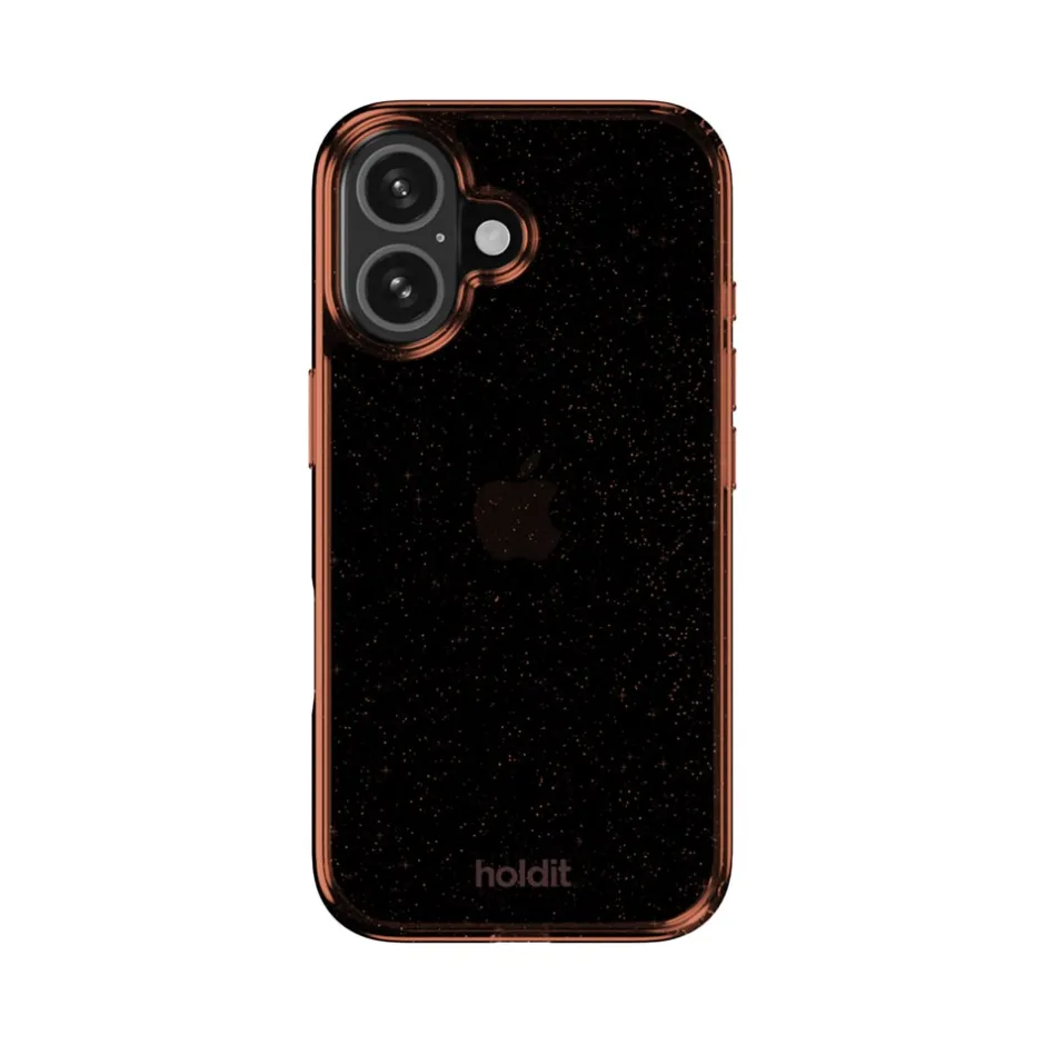 Best holdit Iphone 16 Glitter Cover, Amber