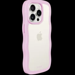 Sale holdit Iphone 15 Pro Max Transparent Wavy Cover, Lilac/Transparent