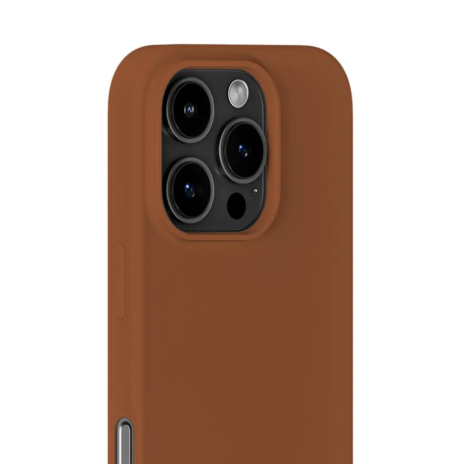 Outlet holdit Iphone 16 Pro Silikone Cover, Almond Brown
