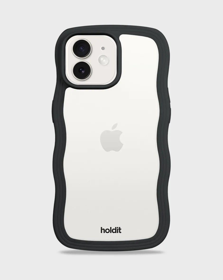 holdit Iphone 12/12 Pro Transparent Wavy Cover,*Dame Mobilcovers|Mobilcovers